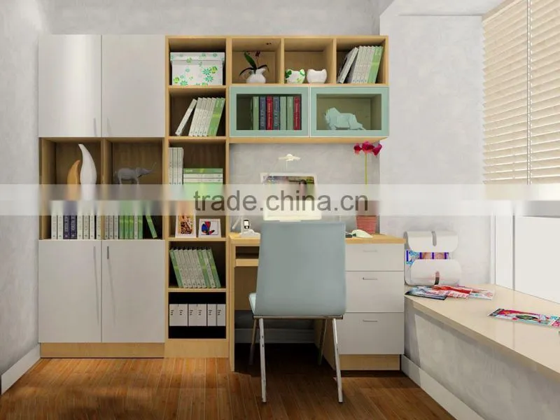 Wooden bookcase book cabinet