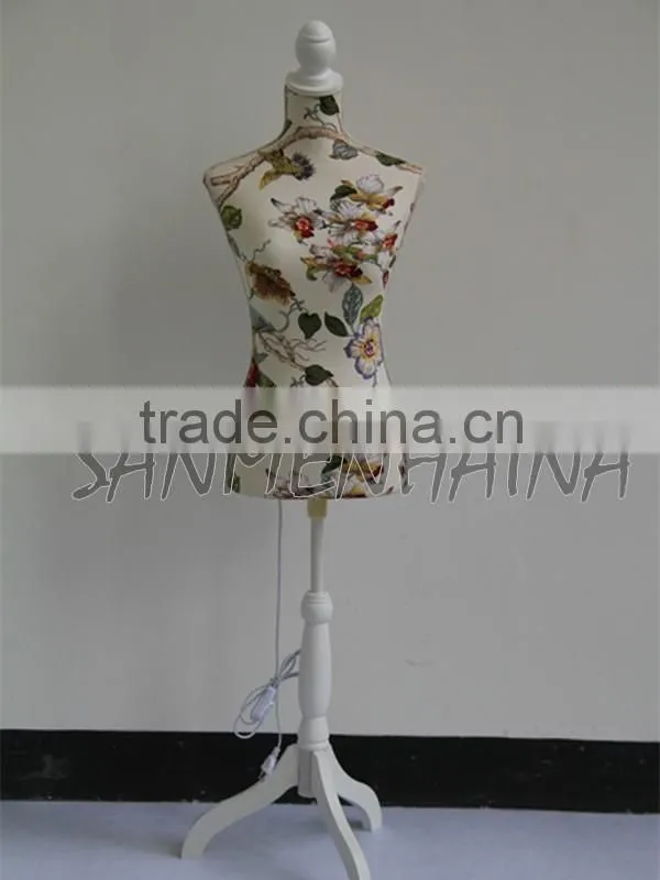 flower and branch printing elastic fabric Female Mannequin