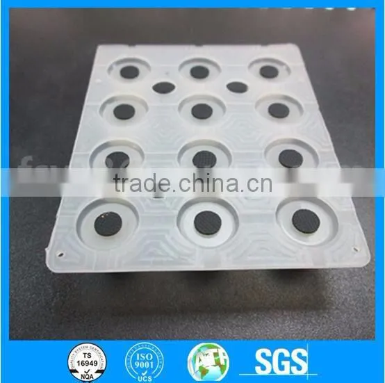 OEM custom silicone push button with conductive rubber membrane keypad