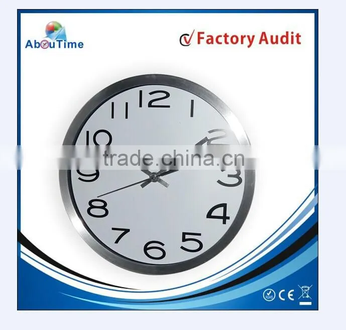 Round chiming New Design Large Round Metal handmade cheap Wall Clock industrial style