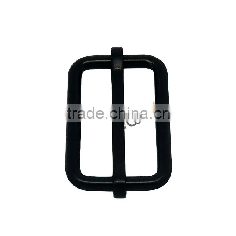 Black adjustable bag metal buckle for strap