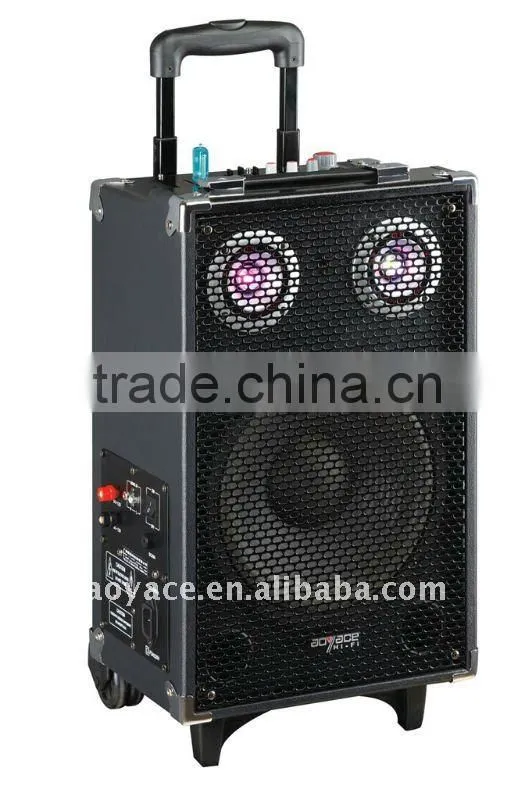 big portable rechargeable portable stereo speaker with usb/sd