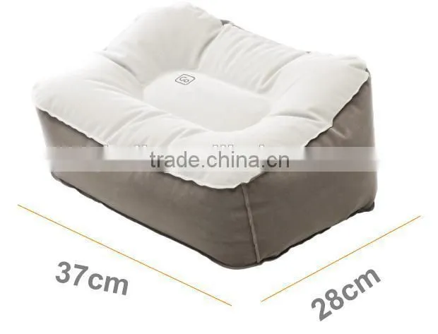 In-flight Comfortable Inflatable PVC Foot Rest Cushion for travel