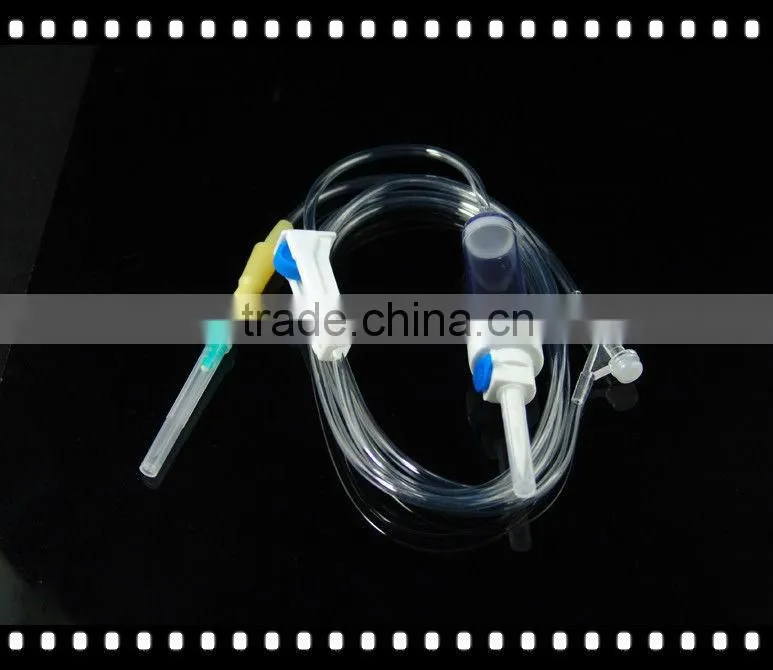 luer adapter needle latex injection site infusion set