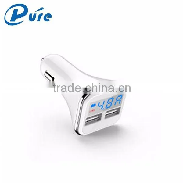 Universal Double Speed Fast Charge Output DC 5V 4.8A USB Charger Portable Dual Port Micro Car Charger