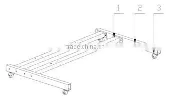 Height adjustable short throw projector interactive whiteboard mobile stand