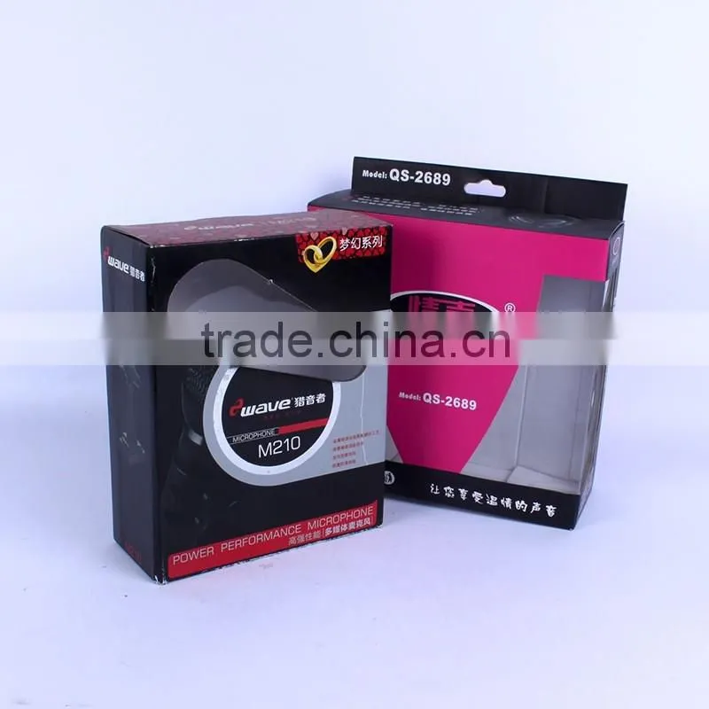 Professional logo printed color corrugated box price for headphone