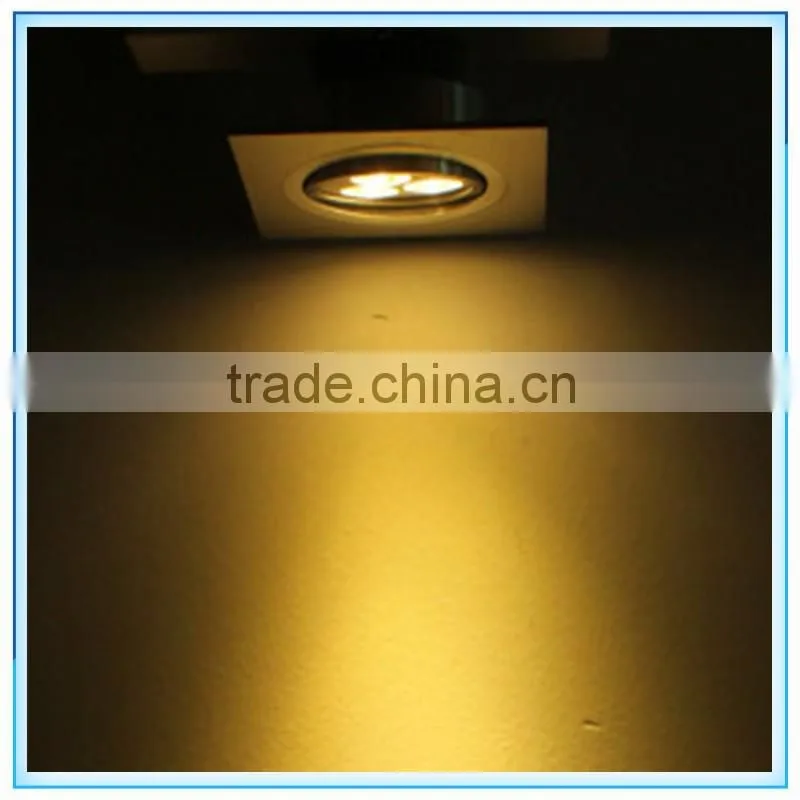 chinese factory 3w recessed downlight square led spot embed ceiling led