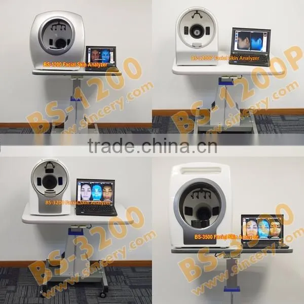 Skin analysis system a-one with pre-set well skin analysis software
