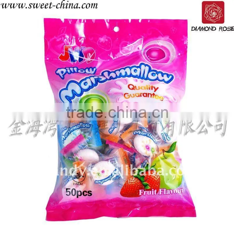 Sweet colorful marshmallow candy