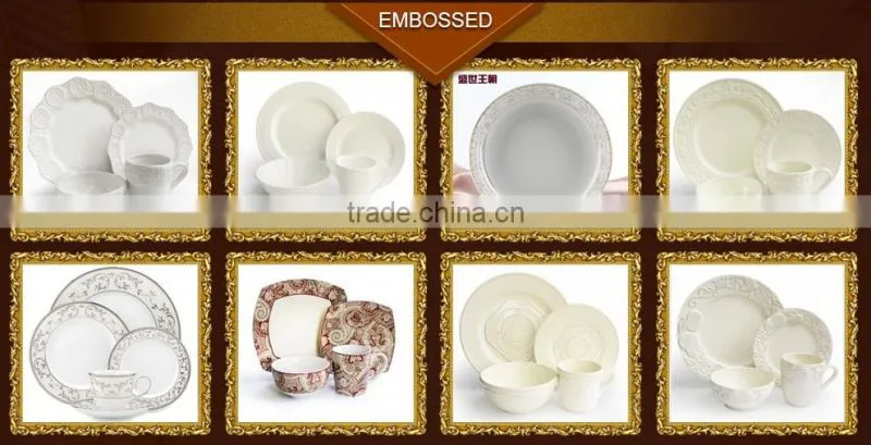 hot sale latest dinner set with popular design chinaware, 52pcs dinner set