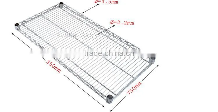 CW-15 chrome wire shelving