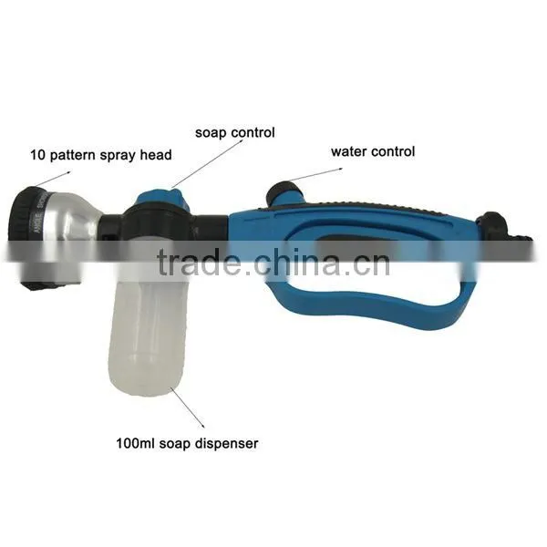 10 pattern soap dispensing car wash spray nozzle