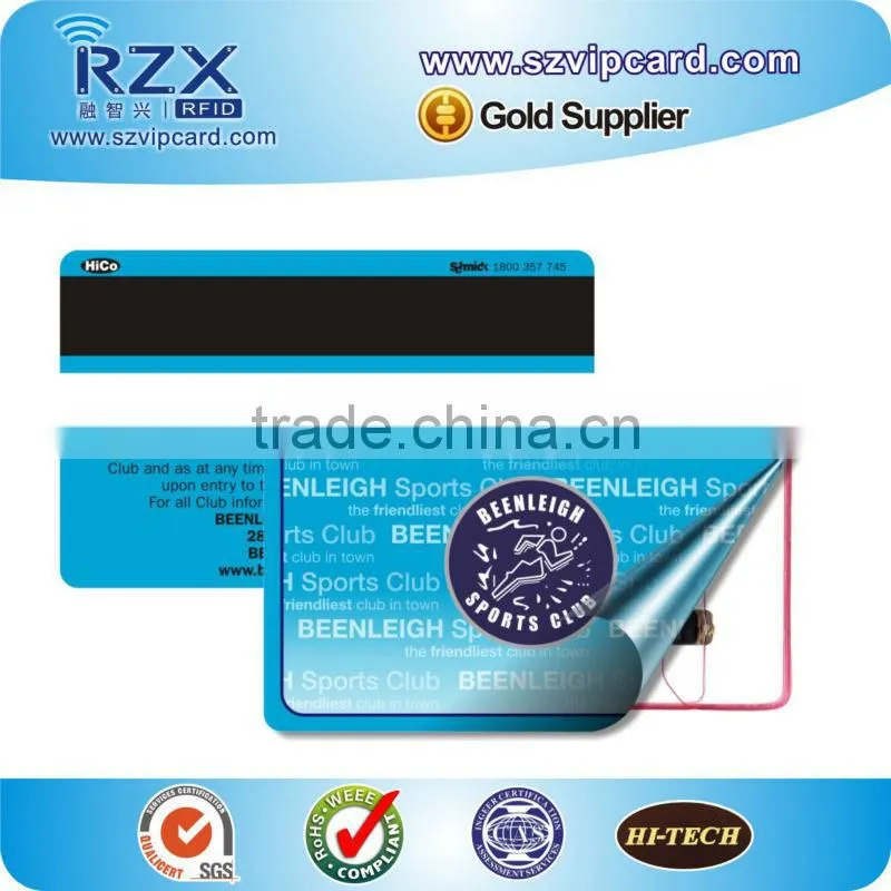 13.56Mhz HF chip plastic rfid access card for attendance system