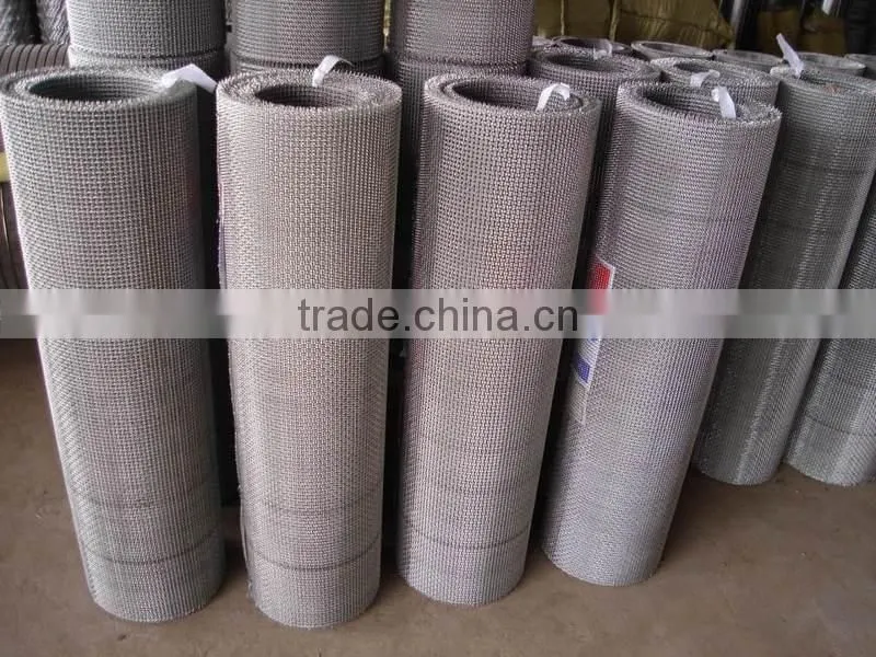 Galvanized stainless steel crimped wire mesh