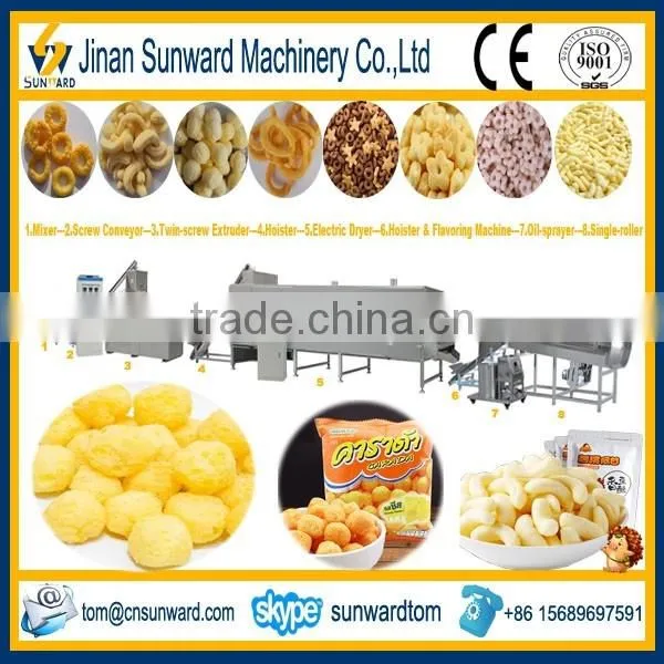 Puffed Corn Snacks Food Make Equipment Machinery