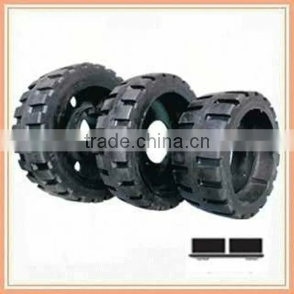 hot sale 7.50-15 solid ressilent tires for forklift with high performance