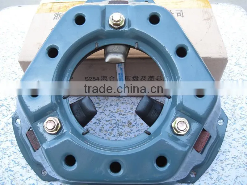 Clutch pressure plate and cover assembly for agriculture tractor engine