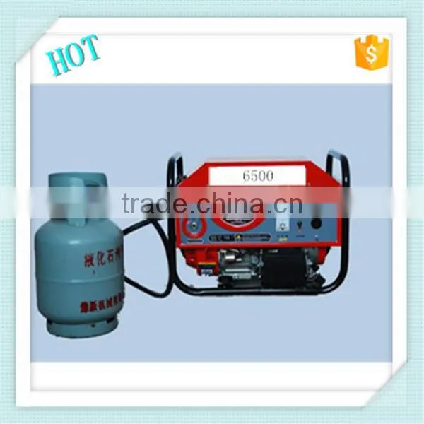 2015 Hot Sale 6500 5kw 165cc LPG Gasoline Generator