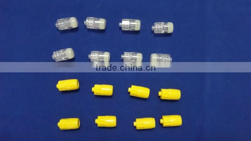 Yellow Medical Heparin Cap For Single Use