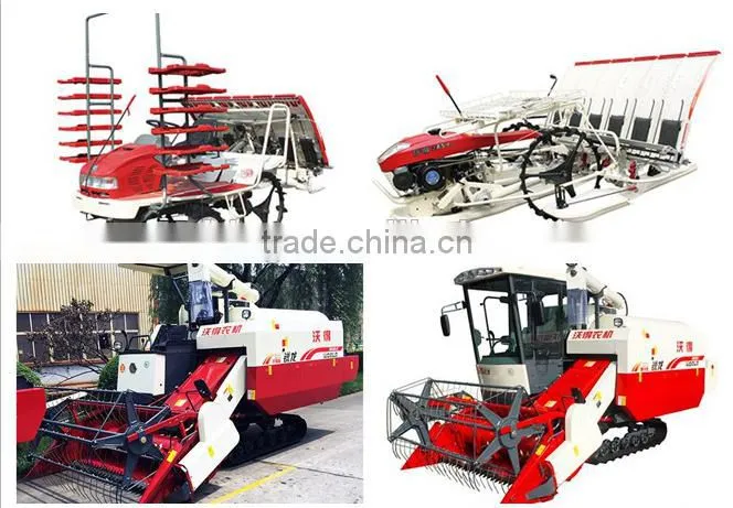 4LZ-4.0E 88HP Rotary Auger small mini rice combine harvester