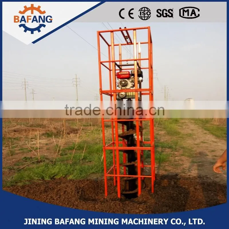 Green Screw digging machine gasoline hole digger
