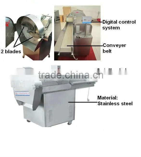 Supply stainless steel CHD80 digital vegetable cutter for leafy and stem vegetable