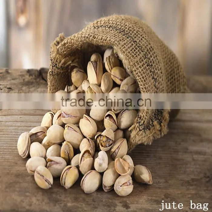 Wholesale prices custom burlap drawstring jute bag