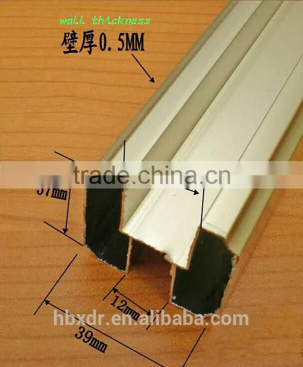 OEM shower sliding door profile Bathroom Partition Aluminium Profile from China factory manufacturer