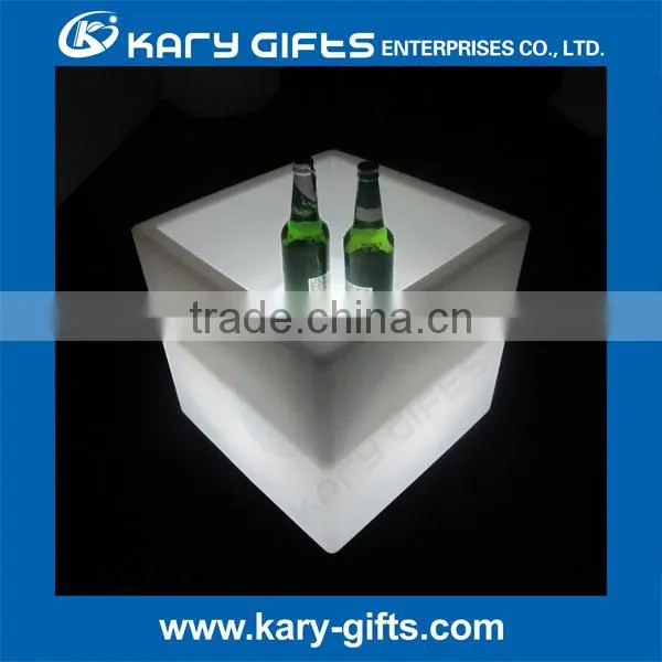 SQUARE LIGHT BOX GLOWING CUBE SEAT LED WINE BOX SHELF