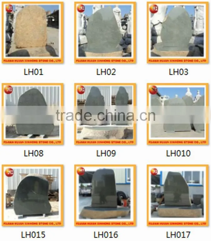 2016 new style polished on front bluestone monument