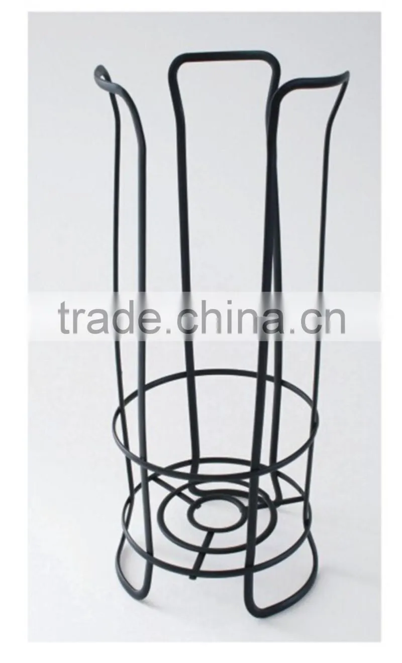 2016 Bathroom Accessories Metal Wire Freestanding Toilet Roll Holder