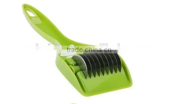 CY144 Stainless Steel Kitchen Accessories Gadgets Cooking Tools Blade Green Onion Chopper Slicer Garlic Coriander Cutter Chopper