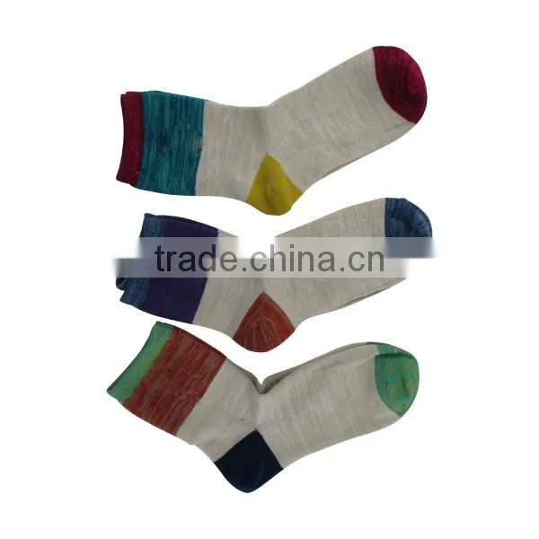 Wholesal custom women colorful polo sock