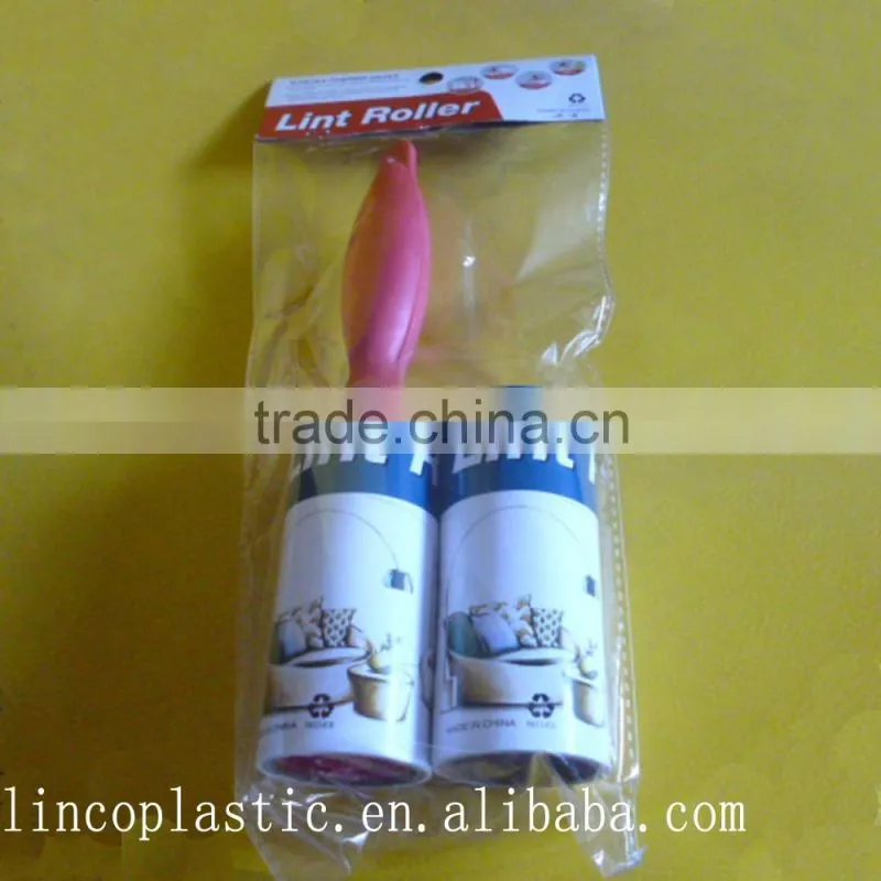 High Quality Colorful Sticky Lint Roller With 2 Roll Adhesive Paper