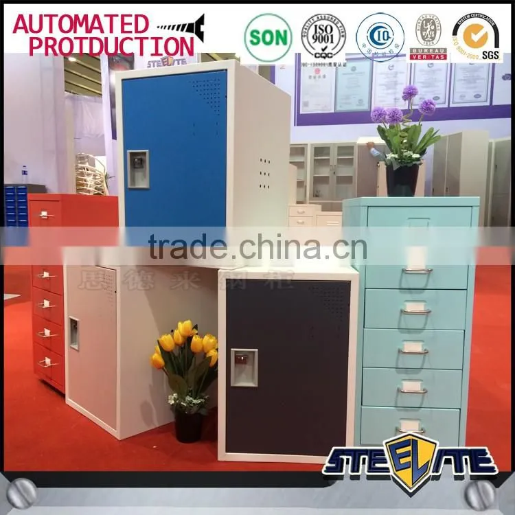 Kids bedroom clothes wardrobe locker short steel mini locker