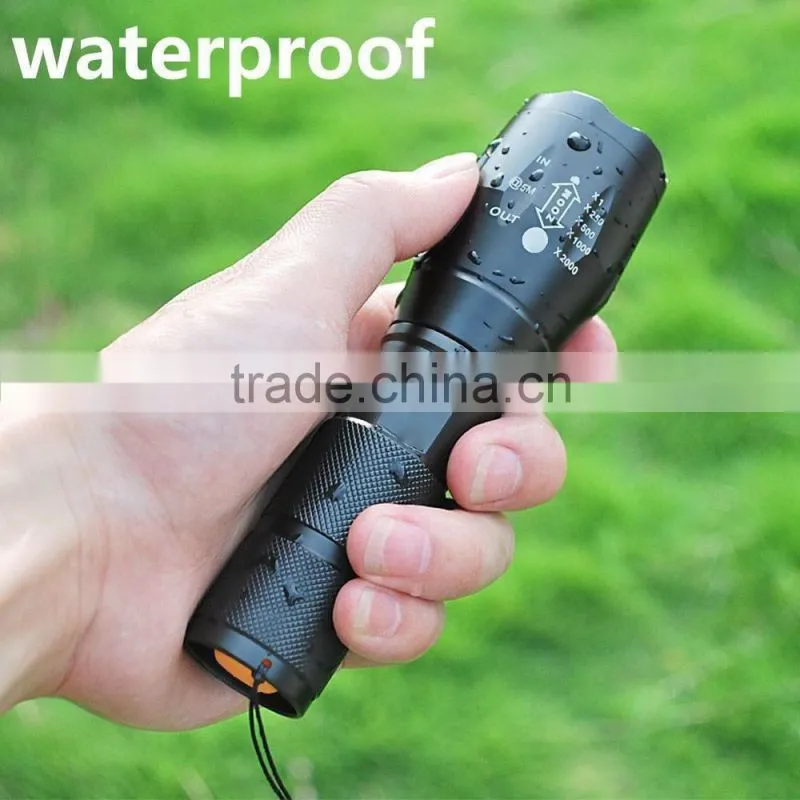 High quality 5 Mode High Power Flashlight Tactical Led Flashlight Handle flashlight
