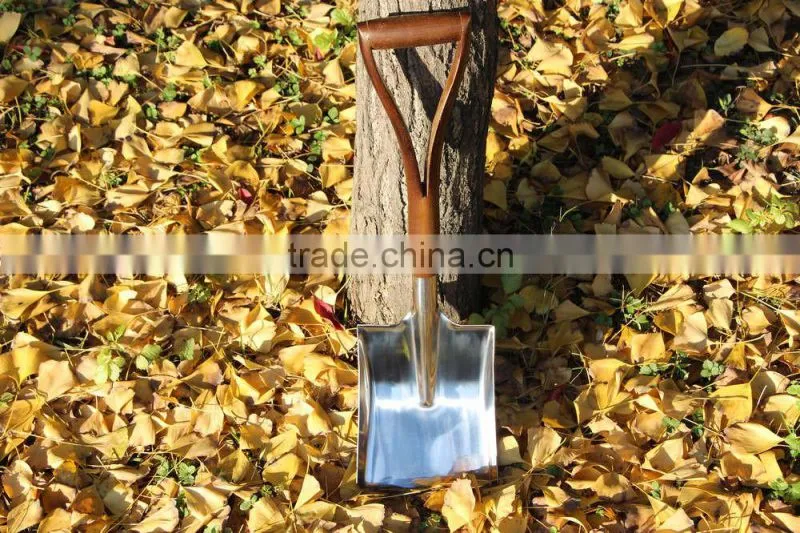 high grade and quality D shape wooden handle camping shovel/farming shovel/garden shovel