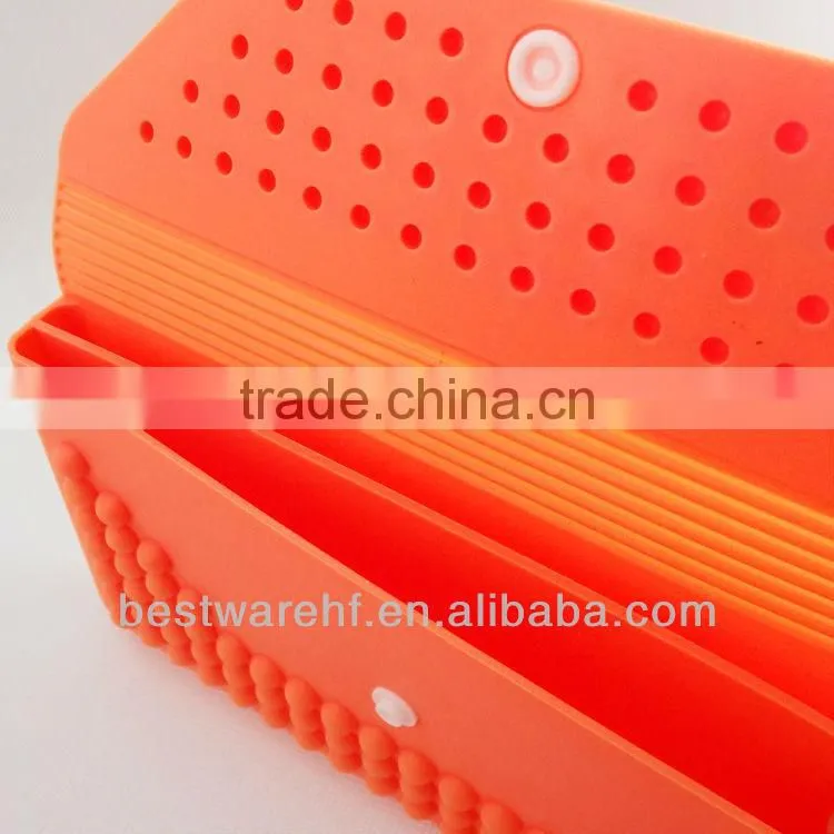 eco-friendly orange Silicone money Bag