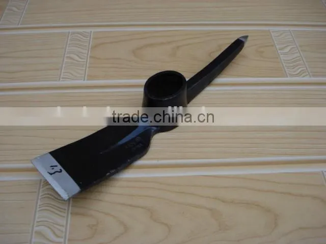 hot sale garden picks/machinery drop forged rail steel pickaxe