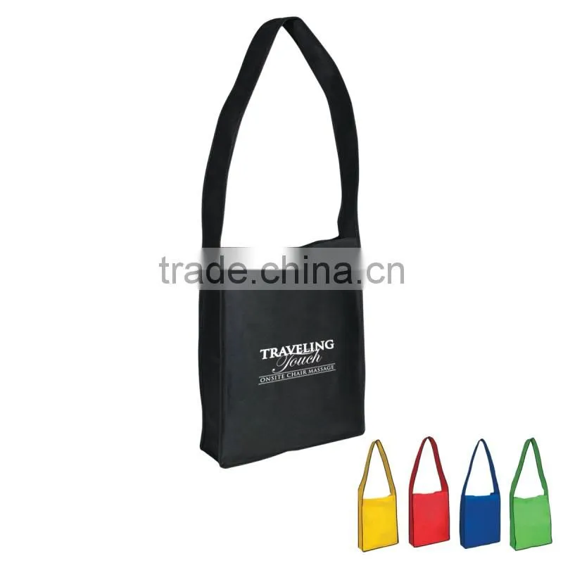 Non-Woven Messenger Tote Bag with Velcro Closure