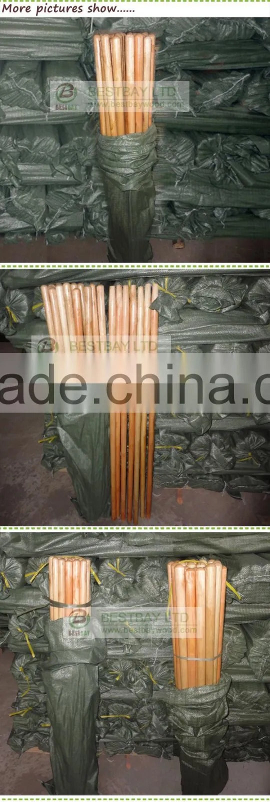 Varnish painted wooden rake handle made in China
