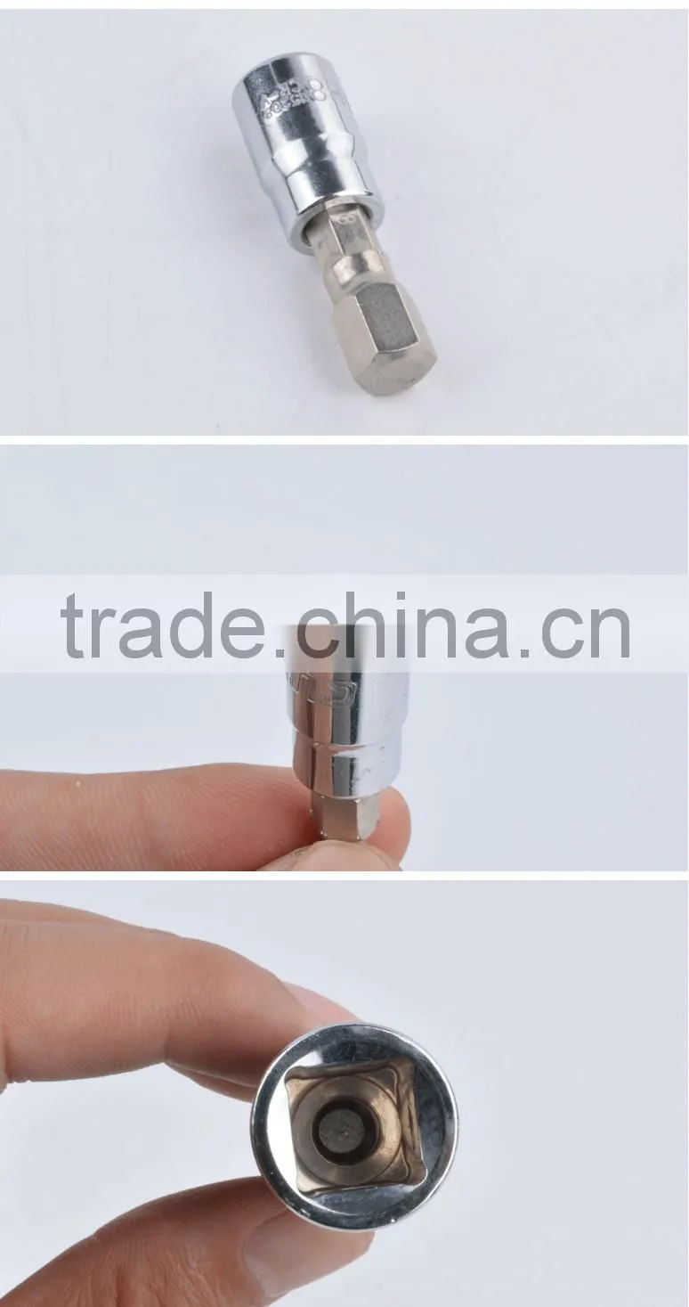 6.3mm hex screwdriver bit socket,1/4" hex bit socket ,6.3mm hex drive bit socket