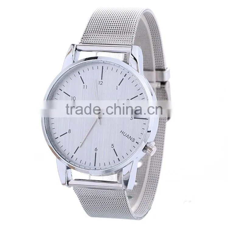 Wholesale cheap stainless steel strap casual men's watch quartz decoration watch