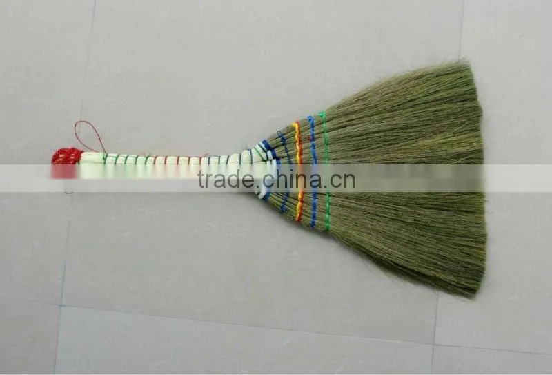 Korea new design natural silvergrass wooden handle broom