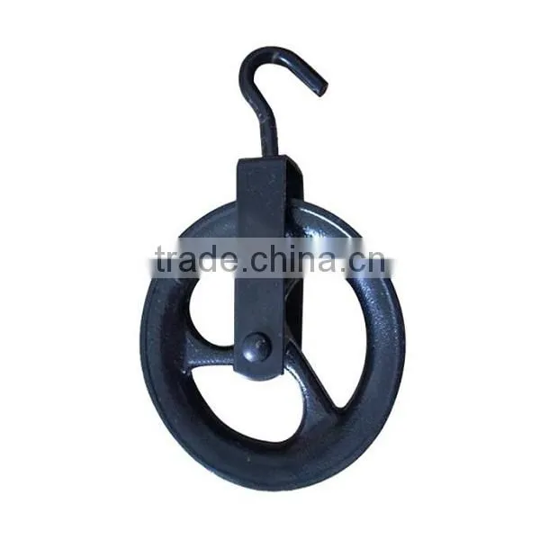 300mm Black Wire Rope 300kg Pulley Block