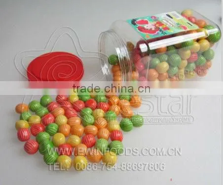 Multicolour Watermelon Shape Fruity Flavour Bubble Gum