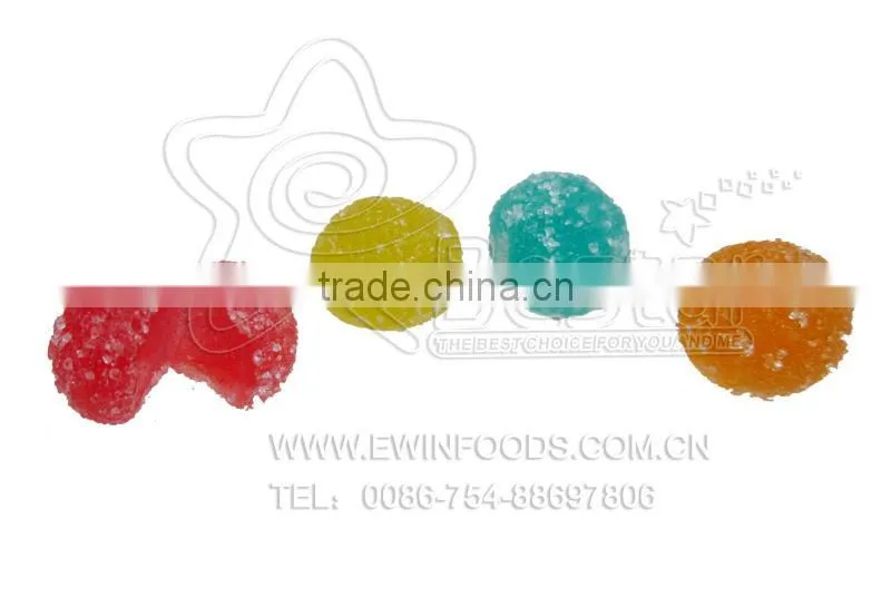 Colourful Ball Shape Soft Super Sour Candy