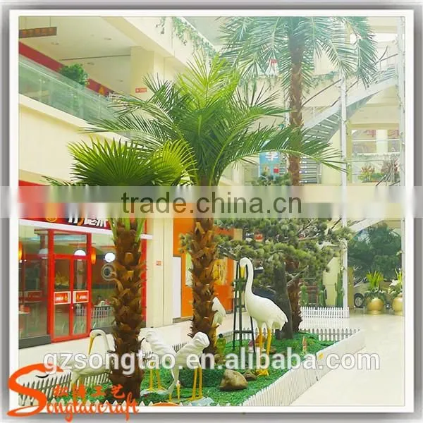 2.5m hight new product large outdoor plastic artificial palm trees for sale