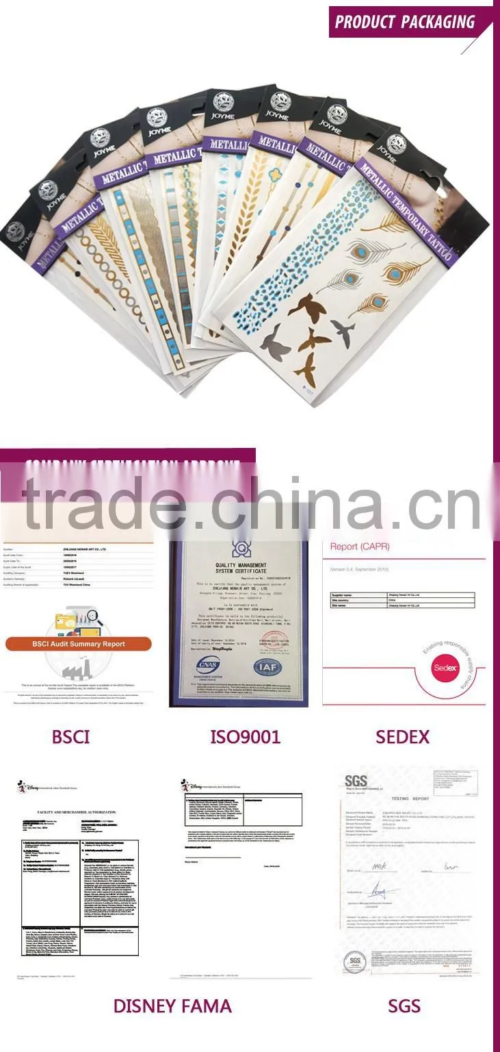 Promotional custom hand temporary tattoo sticker